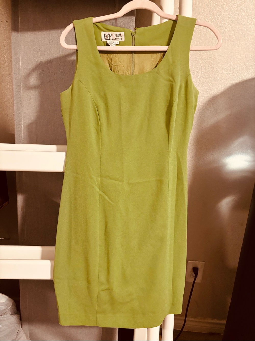 Lime Green Midi Sheath Dress